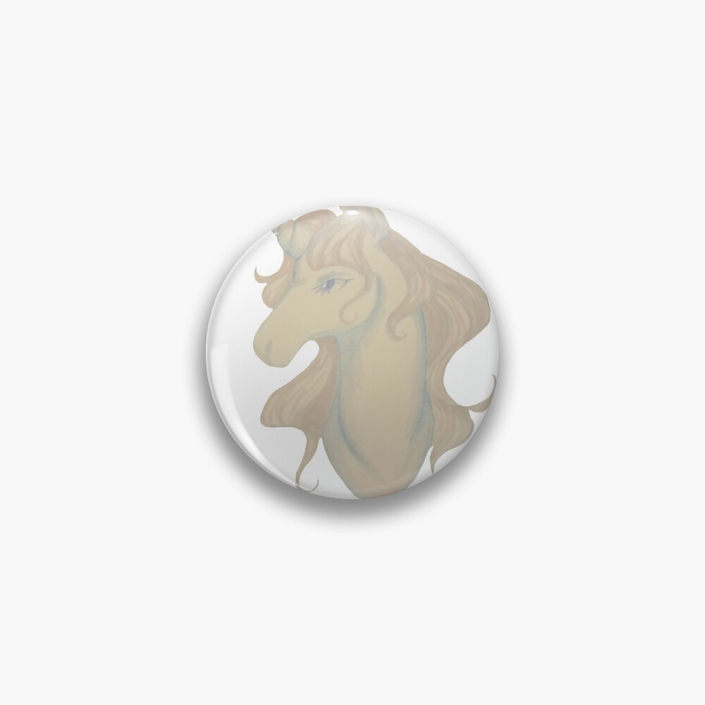 White unicorn Pin