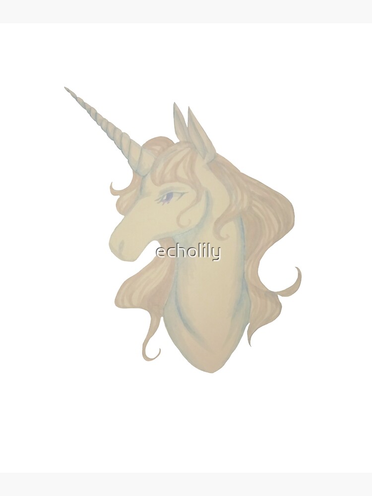 White unicorn by echolily