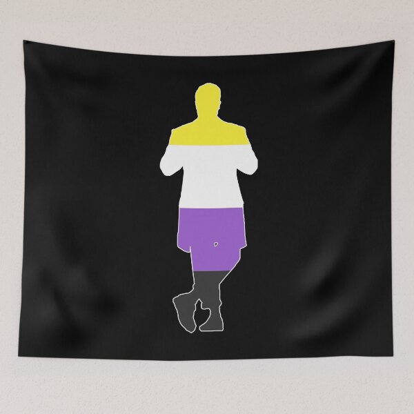 Item preview, The Master Silhouette - Non-Binary (White Frame) designed and sold by gallifreystede.