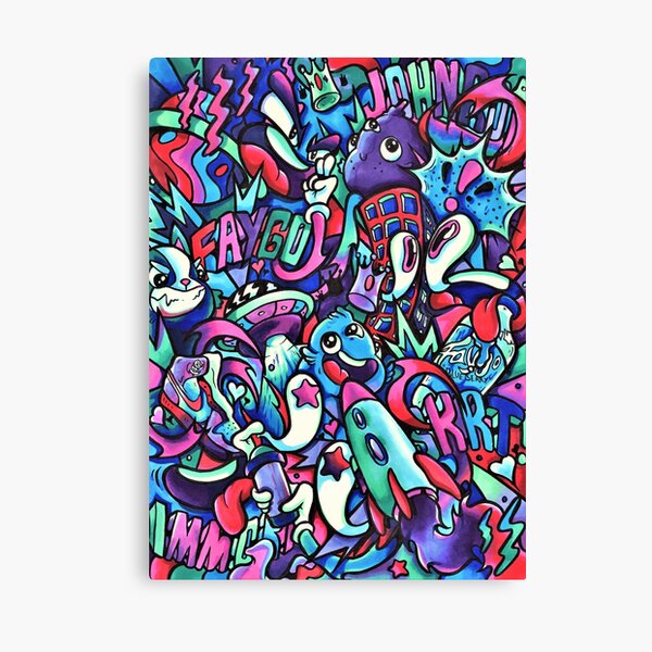 F A Y G O // Copic Marker Doodle Canvas Print