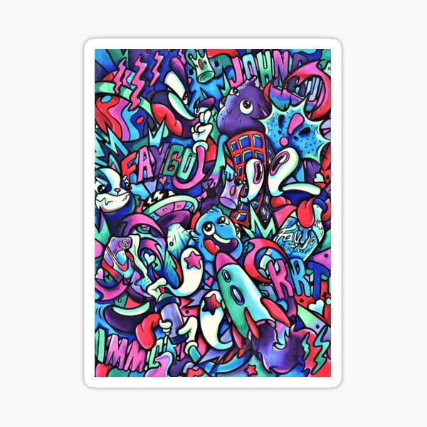 F A Y G O // Copic Marker Doodle Sticker