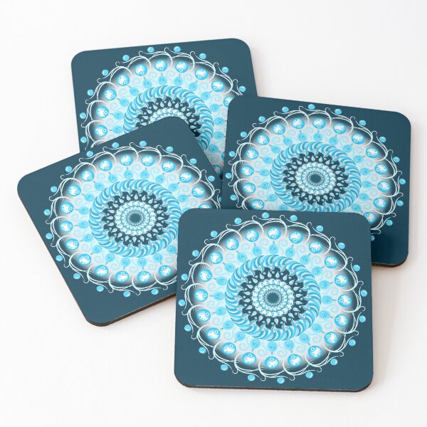Item preview, Blue Zentangle designed and sold by Sheroine.