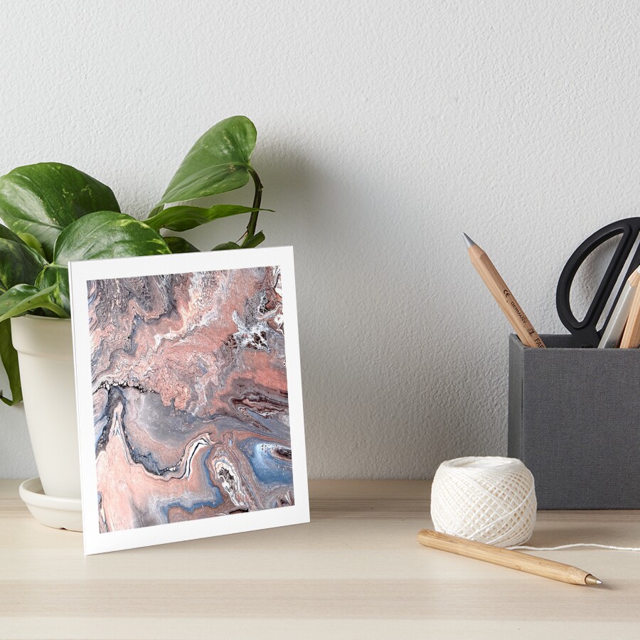 Rose Gold Galactica Art Board Print