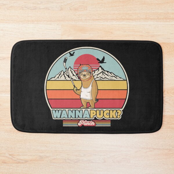 Item preview, Ice Hockey Sloth Graphic. Retro Style Wanna Puck? Design designed and sold by PackAPunch.