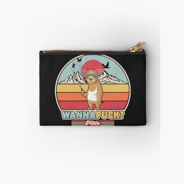 Item preview, Hockey sobre hielo Sloth Graphic. Estilo Retro ¿Quieres Puck? Diseño designed and sold by PackAPunch.