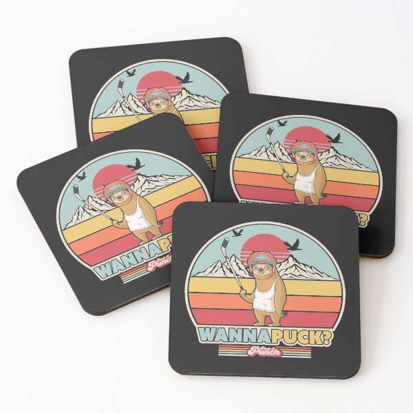 Item preview, Ice Hockey Sloth Graphic. Retro Style Wanna Puck? Design designed and sold by PackAPunch.