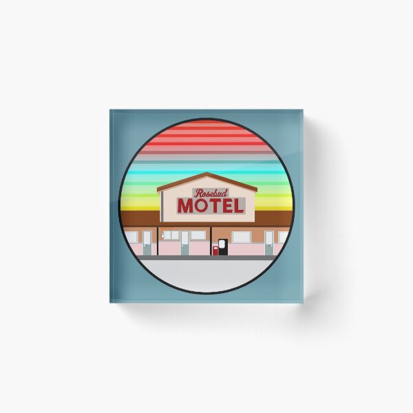 ROSEBUD MOTEL SCHITT'S CREEK Acrylic Block