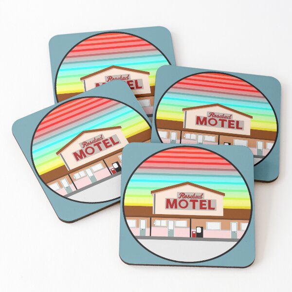 ROSEBUD MOTEL SCHITT'S CREEK Coasters (Set of 4)