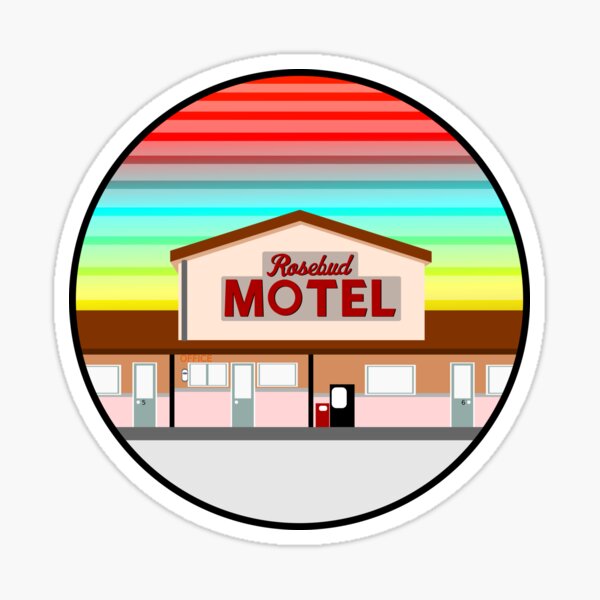 Artisanal Rosebud Motel Schitts Creek Vinyl Decal Sticker//Bumper Sticker//Water Bottle Sticker//Wall Sticker