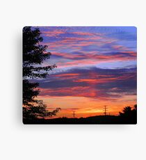 Fire in the Sky Canvas Print