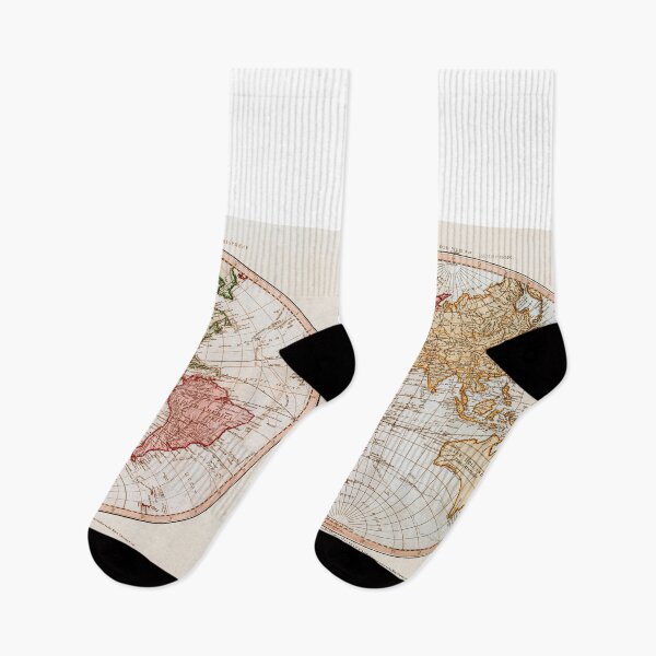 Item preview, Vintage New World Map - Hemispheres designed and sold by thomasjgaulton.