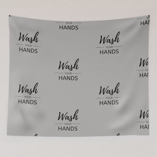 Item preview, Wash Your Hands - Black designed and sold by ryanwfraser.