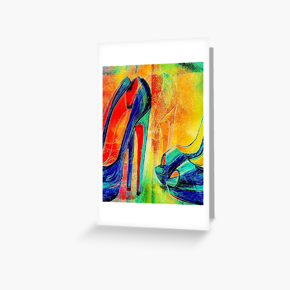 His and Hers Red Bottom Heels and Sneakers 2 Greeting Card for Sale by  Arts4U