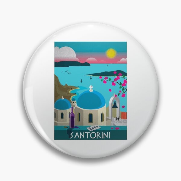 Item preview, Vintage Santorini Grecia Viajes designed and sold by digitalvintage.