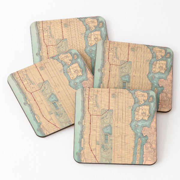 Item preview, Vintage New York Map designed and sold by thomasjgaulton.
