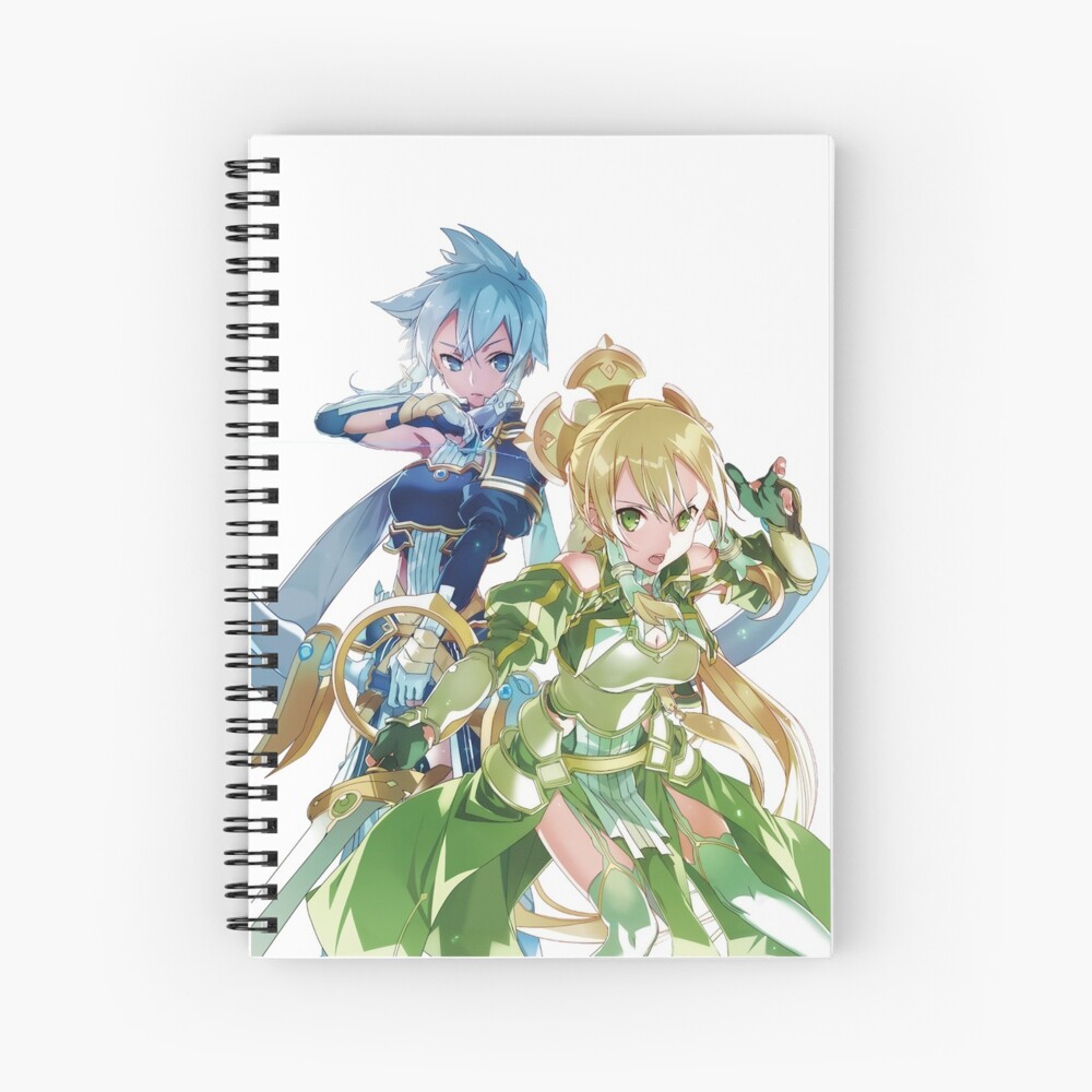 Sinon Solus And Leafa Terraria Spiral Notebook By Jessica0lavalle Redbubble