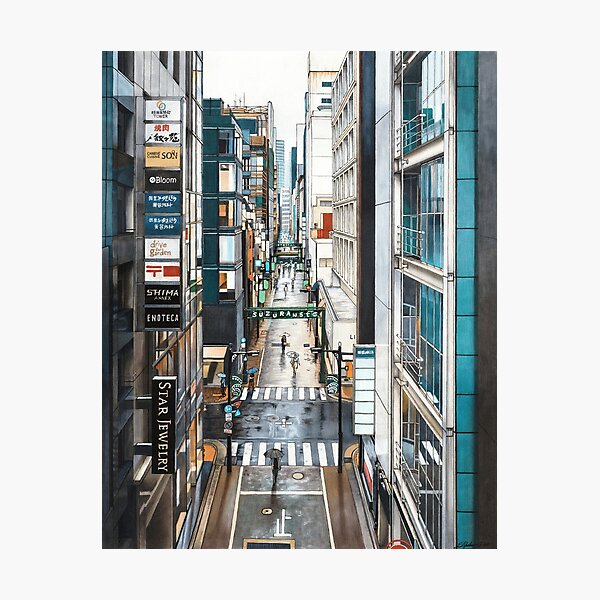A View of Ginza Photographic Print