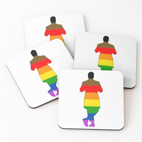 Item preview, The Master Silhouette - Rainbow poc (Black Frame) designed and sold by gallifreystede.