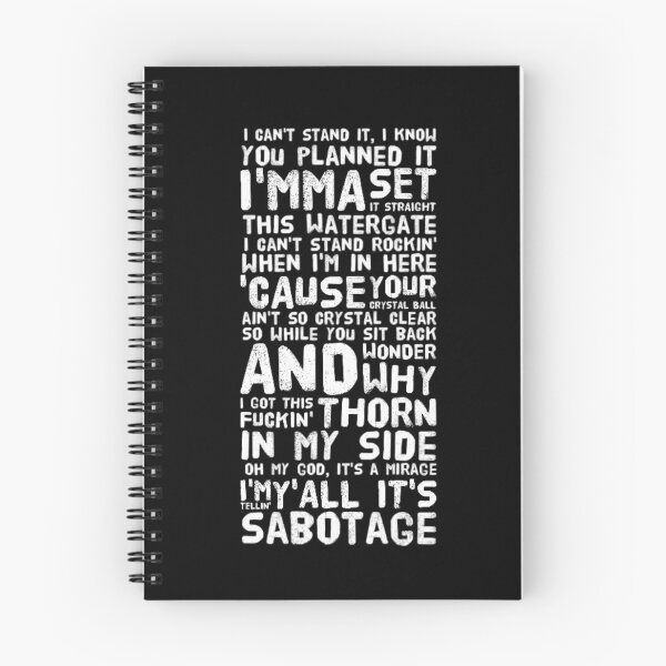 Item preview, Beastieboys Beastie Boys Sabotage Lyrics designed and sold by theAcollection.