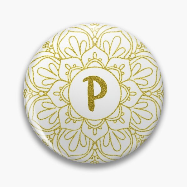 Item preview, Glitter Monogram Mandala Art - Letter P designed and sold by MysticMagpie.