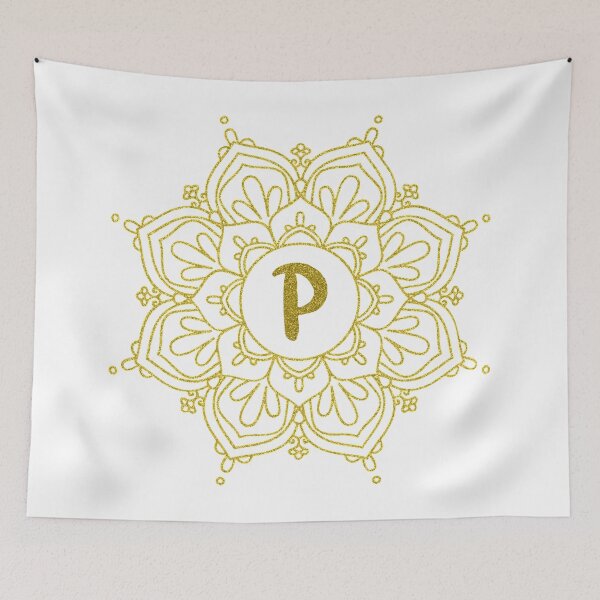 Item preview, Glitter Monogram Mandala Art - Letter P designed and sold by MysticMagpie.