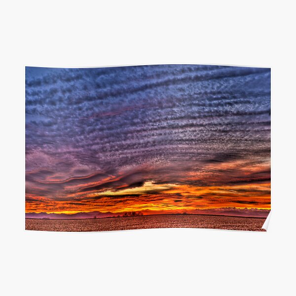Ripples of Sunset Poster