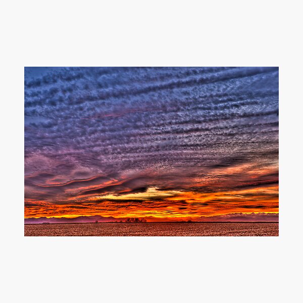 Ripples of Sunset Photographic Print