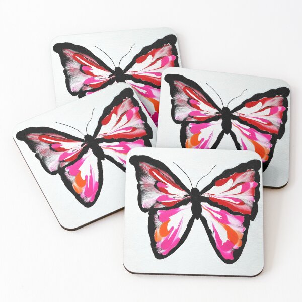 Item preview, Red Pink And Orange Butterfly  designed and sold by Sue Goldberg.