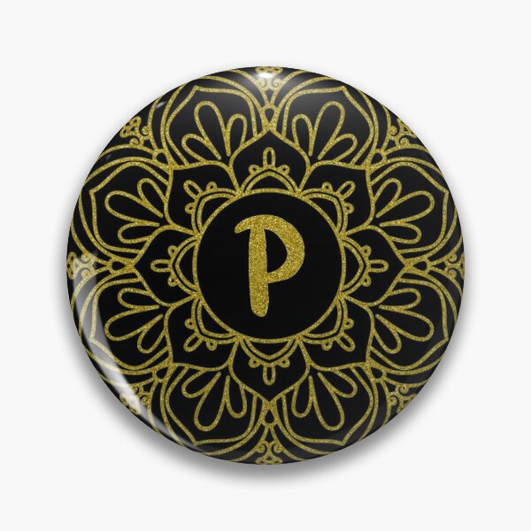 Item preview, Glitter Monogram Mandala Art - Letter P - Back Background designed and sold by MysticMagpie.