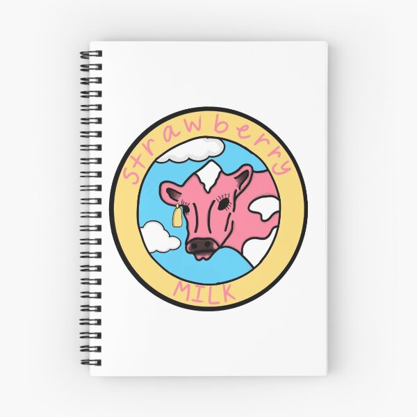 Item preview, strawberry pink cow digital drawing designed and sold by angelycaviolet.