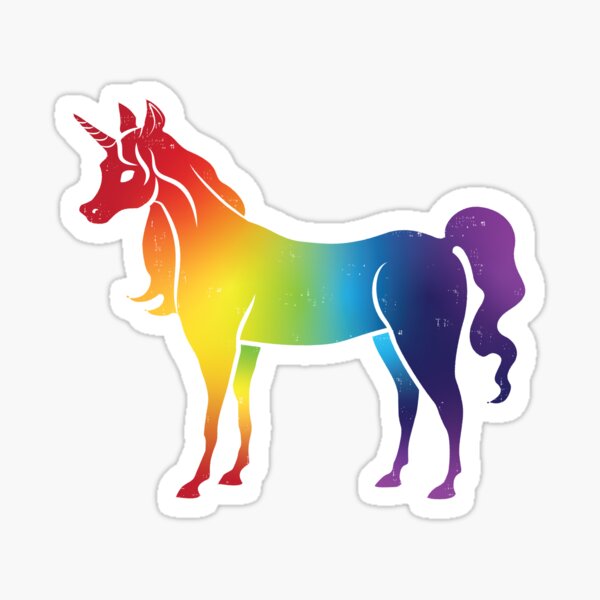Rainbow Unicorn Sticker