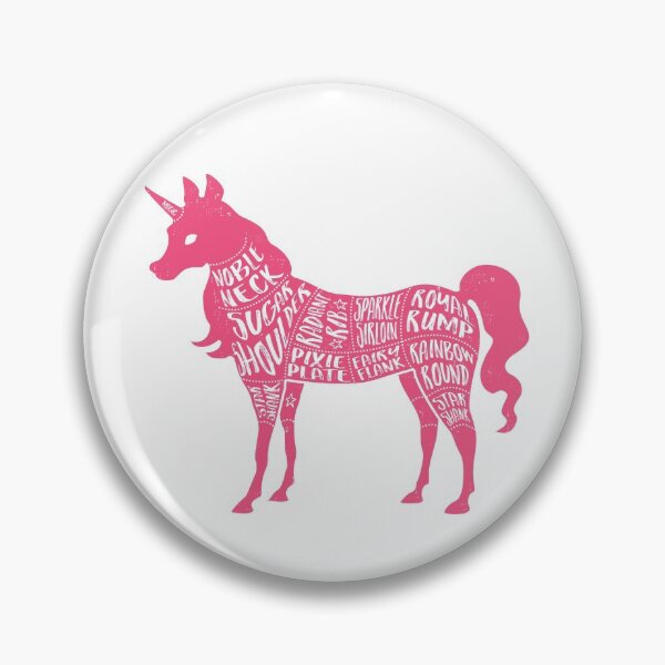 Item preview, Pink Unicorn - Fantasy Butcher Cuts of Meat designed and sold by AliceQuinn.