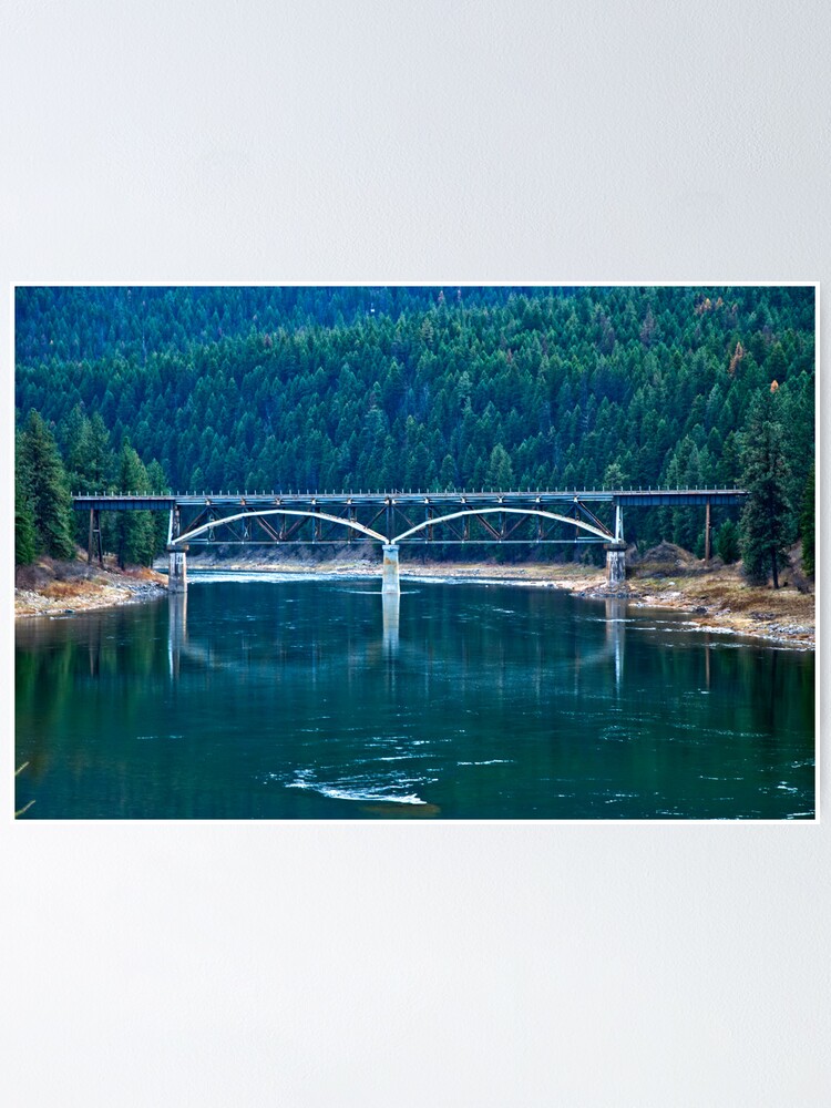 "Railroad Bridge, Sanders County, Montana, USA" Poster for Sale by
