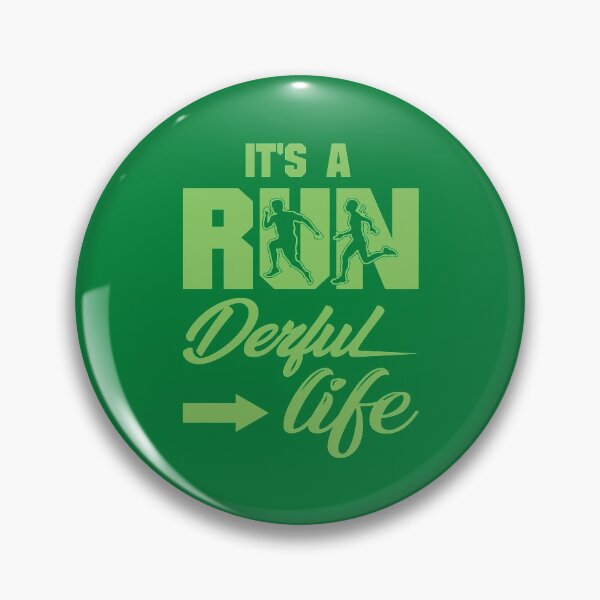 Item preview, It's A Run Derful Life - Running Quotes - Green, Black, White - Marathoner Gift, Runner's Gift, Running Gift designed and sold by RaceRunnerz-.