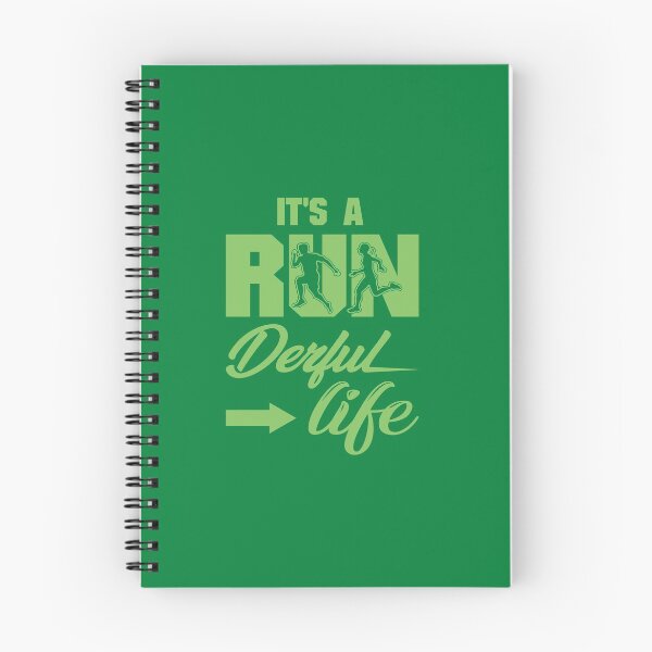 Item preview, It's A Run Derful Life - Running Quotes - Green, Black, White - Marathoner Gift, Runner's Gift, Running Gift designed and sold by RaceRunnerz-.