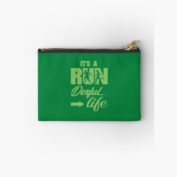 Item preview, It's A Run Derful Life - Running Quotes - Green, Black, White - Marathoner Gift, Runner's Gift, Running Gift designed and sold by RaceRunnerz-.