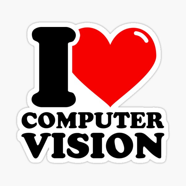 I Love Computer vision Sticker