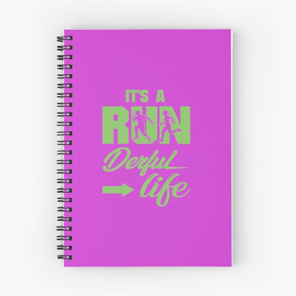 Item preview, It's A Run Derful Life - Running Quotes -  Green, Magenta, Black, White - Marathoner Gift, Runner's Gift, Running Gift designed and sold by RaceRunnerz-.