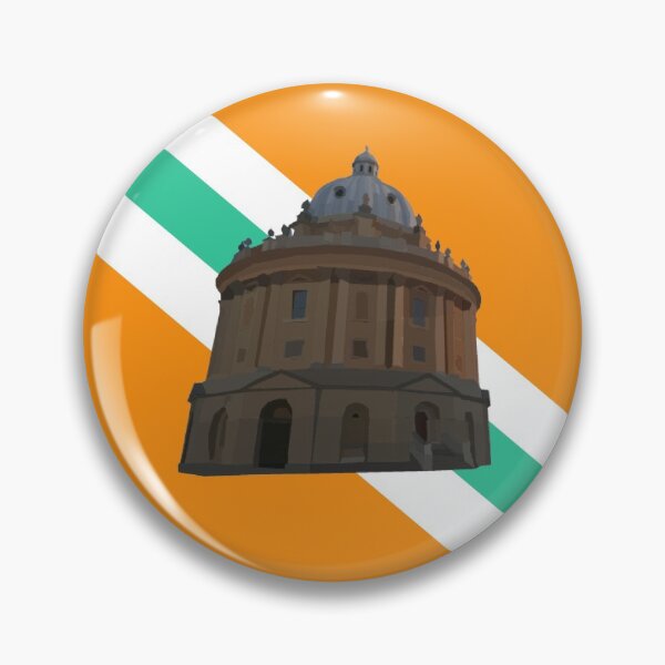 Item preview, Radcliffe Camera - retro stripes (orange, turquoise and white) designed and sold by JArmers.