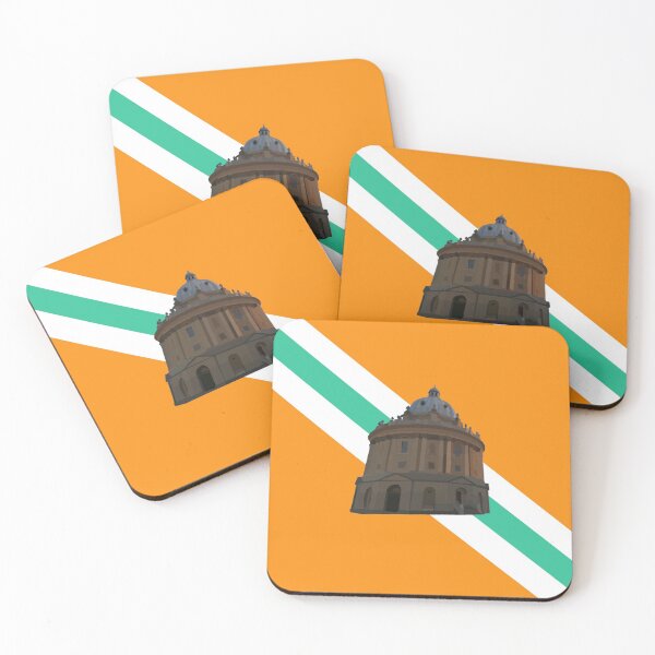 Item preview, Radcliffe Camera - retro stripes (orange, turquoise and white) designed and sold by JArmers.