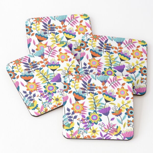 Item preview, Cute and Colorful Retro Floral designed and sold by pugmom4.