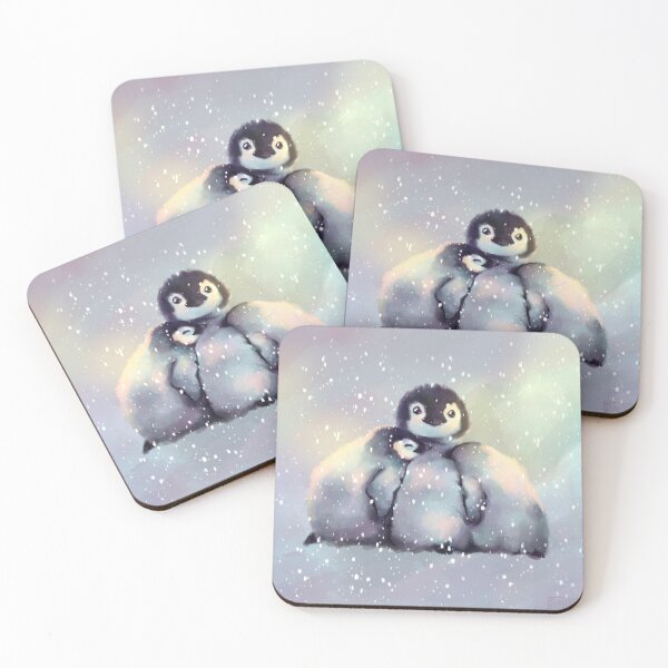 Item preview, Cuddling baby penguins designed and sold by teawithjelly.
