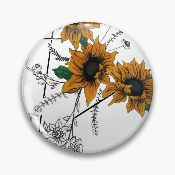 Item preview, Floral Sunflower Illustration designed and sold by Artasticlly.