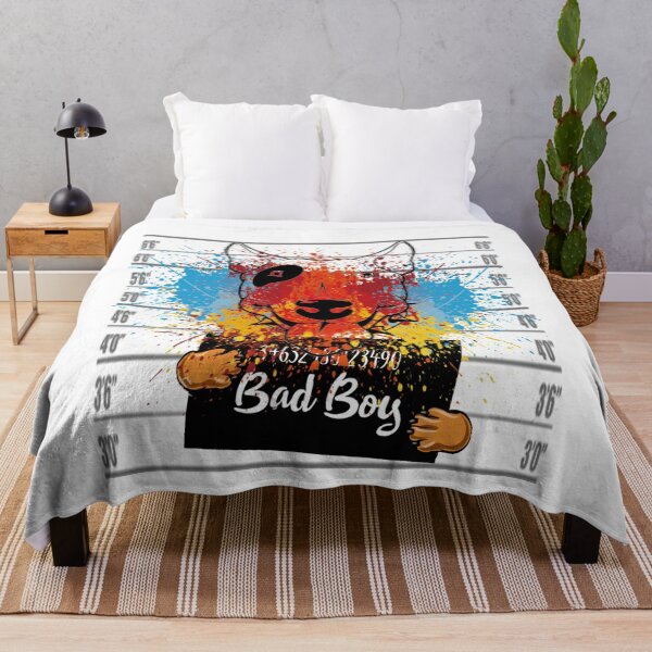 Item preview, Bad Boy Dog in jail , pitbull dog crazy painting designed and sold by Yarka.