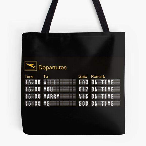 Item preview, Will you marry me Airport style designed and sold by mattpanta.