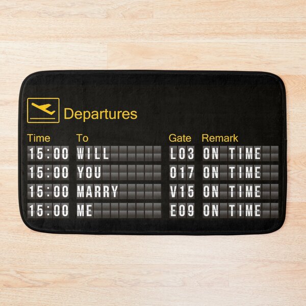 Item preview, Will you marry me Airport style designed and sold by mattpanta.