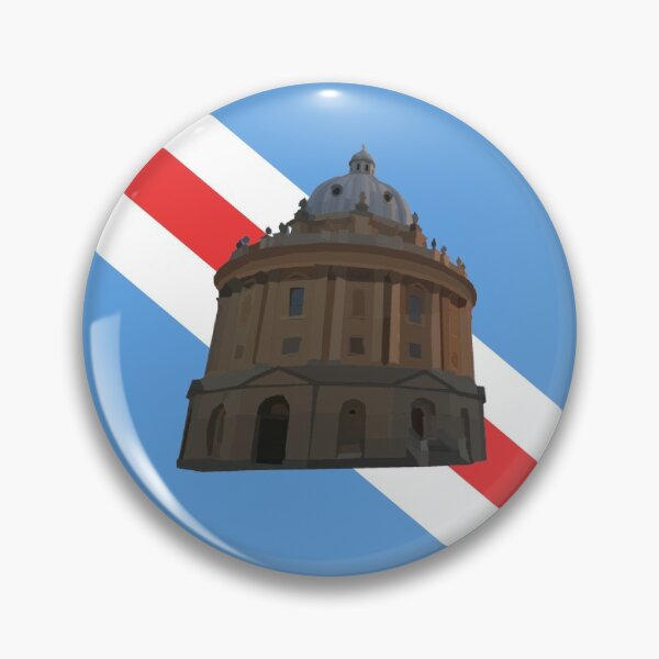 Item preview, Radcliffe Camera - retro stripes (sky blue, cerise and white) designed and sold by JArmers.
