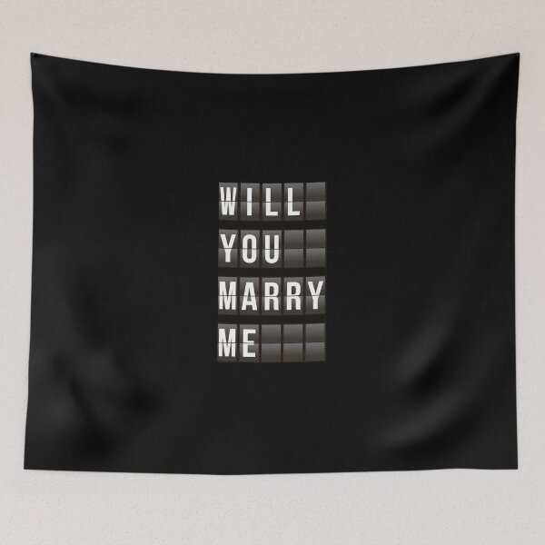 Item preview, Will you marry me Airport style Letters designed and sold by mattpanta.