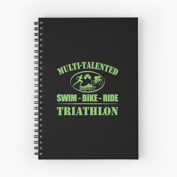Item preview, Multi-Talented Swim Bike Triathlon - Running Triathlete Quotes -  Green, Black, White - Marathoner Gift, Runner's Gift, Running Gift designed and sold by RaceRunnerz-.