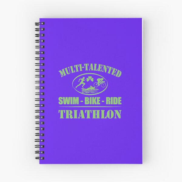 Item preview, Multi-Talented Swim Bike Triathlon - Running Triathlete Quotes -  Green, Violet, White - Marathoner Gift, Runner's Gift, Running Gift designed and sold by RaceRunnerz-.